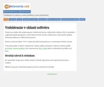 Vzdelavanie.net(Úvod) Screenshot