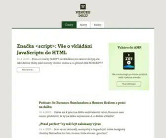 Vzhurudolu.cz(Vzhůru dolů) Screenshot