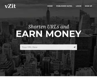 Vzit.site(Url shortener that pays) Screenshot