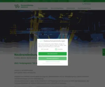 VZNB.de(Veranstaltungszentrum Neubrandenburg GmbH) Screenshot