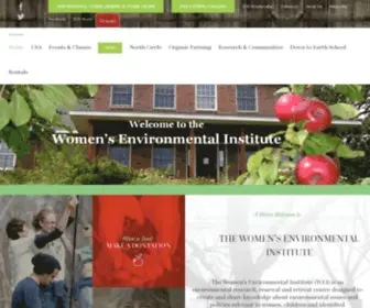 W-E-I.org(Women's Environmental Institute) Screenshot