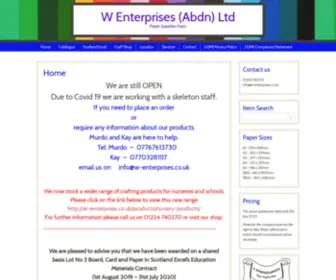 W-Enterprises.co.uk(W Enterprises (Abdn) Ltd) Screenshot