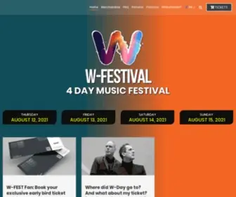 W-Festival.com(W-Festival - Home) Screenshot