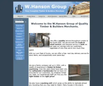 W-Hanson.co.uk(W.Hanson Group) Screenshot