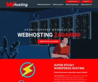 W-Hosting.eu(Webhosting s registr) Screenshot