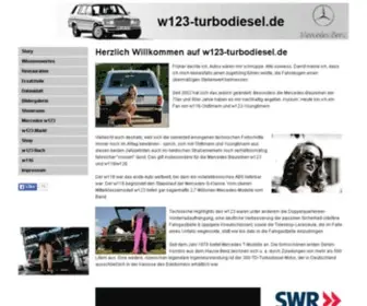 W123-Turbodiesel.de(W123) Screenshot