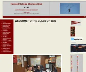 W1AF.org(W1AF HARVARD WIRELESS CLUB) Screenshot