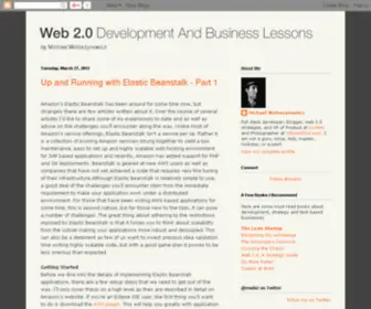 W2Lessons.com(Web 2.0 Development and Business Lessons) Screenshot