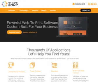 W2Pshop.com(Web to Print Shop (W2P Shop)) Screenshot