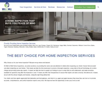 W2Whomeinspections.com(Wall To Wall Home Inspections) Screenshot