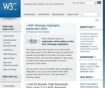 W3.org(The World Wide Web Consortium (W3C)) Screenshot