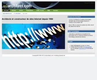 W3Architect.com(Architecture Internet et site Web) Screenshot