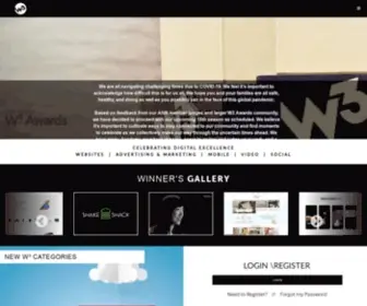 W3Award.com(W3 Awards Home) Screenshot