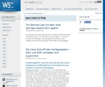 W3C.de(W3C Deutschland/Oesterreich) Screenshot