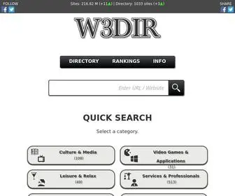 W3Dir.com(W3DIR is a web directory) Screenshot