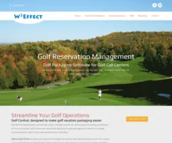 W3Effect.golf(Golf Packaging and Reservation System for call centers) Screenshot