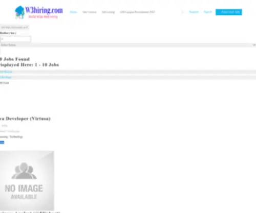W3Hiring.com(Home) Screenshot