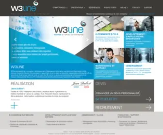 W3Line.fr(Développement Web sur mesure Hébergement maintenance application WEB responsive mobile) Screenshot