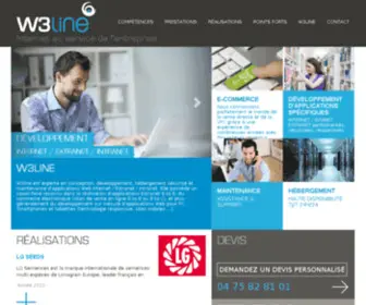 W3Line.net(W3line web internet intranet extranet gestion documentaire catalogues collectifs MOCCAM) Screenshot