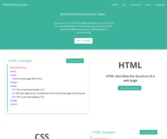 W3Samples.com(W3Samples Online Web Tutorials and Examples Heading Level) Screenshot