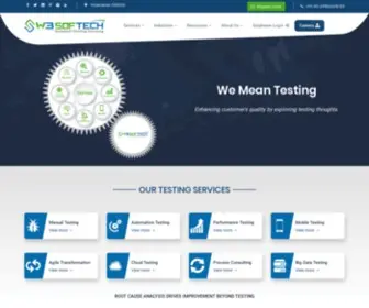 W3Softech.com(Software testing company) Screenshot