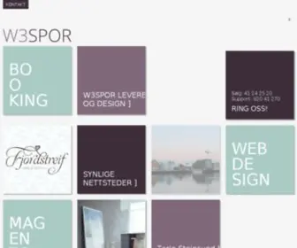 W3Spor.no(Webdesign, nettbutikk, bookingsystem, design) Screenshot