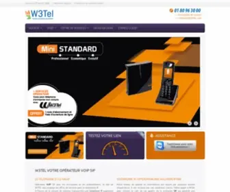 W3Tel.com(Spécialiste des solutions VoIP SIP et IP PBX) Screenshot