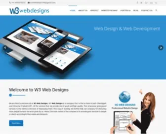 W3Webdesigns.com(India based web development company) Screenshot