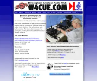 W4Cue.com(The Birmingham Amateur Radio Club) Screenshot