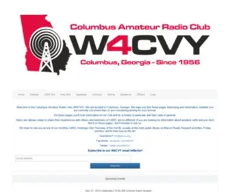 W4CVY.org(Columbus Amateur Radio Club) Screenshot