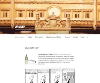 W4MP.org(The site for everyone working for an MP) Screenshot
