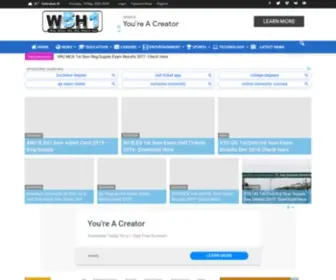 W5H1.com(India's News & Educational Web Portal) Screenshot