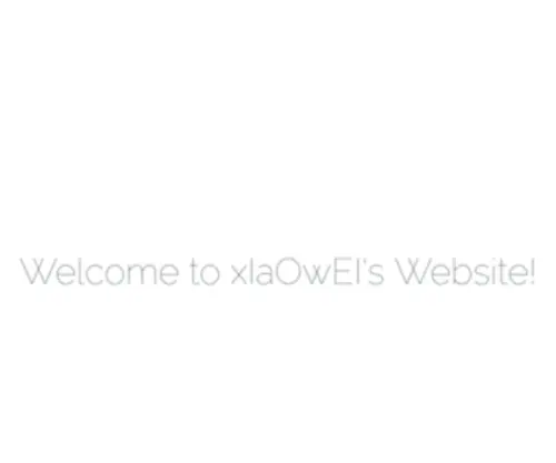 W779.com(XIaOwEI's Website) Screenshot