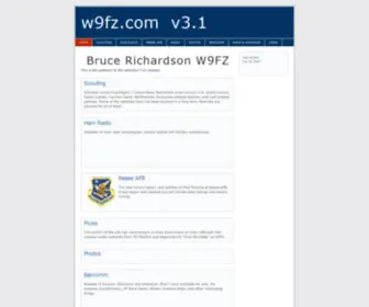 W9FZ.com(Bruce Richardson W9FZ) Screenshot