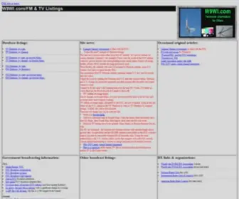 W9WI.com(/FM & TV Listings) Screenshot