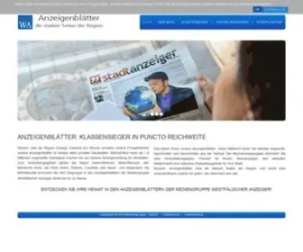 WA-Anzeigenblaetter.de(Sie sind das Sprachrohr in der Region) Screenshot