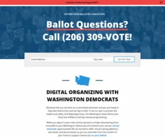 WA-Democrats.org(Washington State Democratic Party) Screenshot