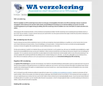 WA-Verzekering.nl(Een WA Verzekering) Screenshot