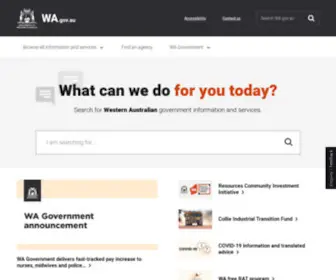 WA.gov.au(Western Australian Government) Screenshot