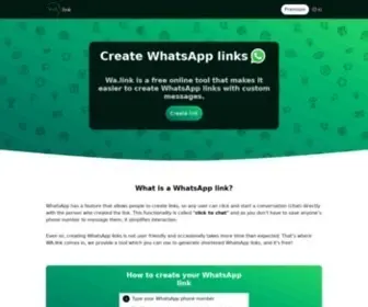 WA.link(Create WhatsApp links) Screenshot