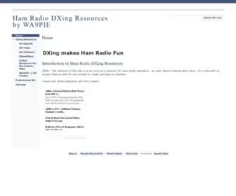 WA9Pie.net(Ham Radio DXing Resources by WA9PIE) Screenshot