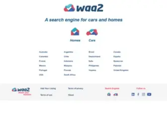 Waa2.in(A Search Engine For Cars And Homes) Screenshot