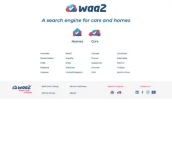 Waa2.ph(A Search Engine For Cars And Homes) Screenshot
