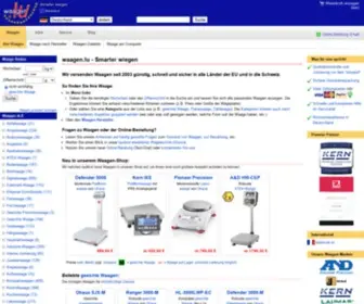 Waagen.lu(Shop für Waagen und Software) Screenshot