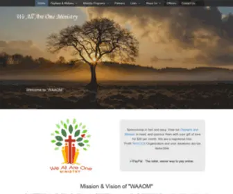 Waaom.org(We All Are One Ministry) Screenshot