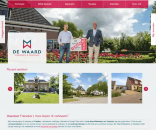Waard.nl(De Waard Makelaars & Taxateurs) Screenshot