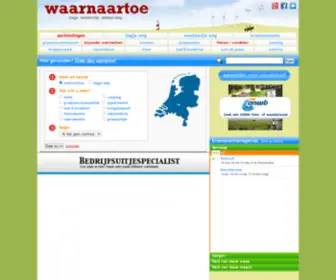 Waarnaartoe.nl(Weekendje weg) Screenshot