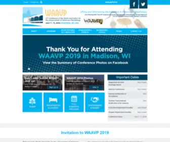 Waavp2019.com(11, 2019 Madison, WI) Screenshot