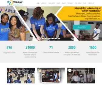 Waawfoundation.org(WAAW Foundation) Screenshot