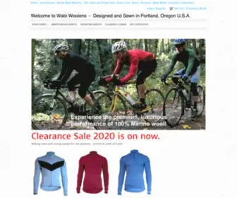 Wabiwoolens.com(Wabi Woolens makes the best wool cycling jerseys that we can possibly make) Screenshot